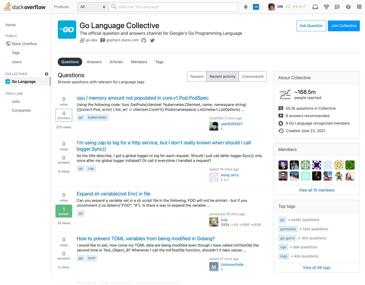 the-go-collective-on-stack-overflow-the-go-programming-language